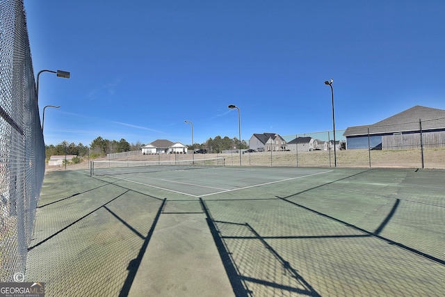 view of sport court