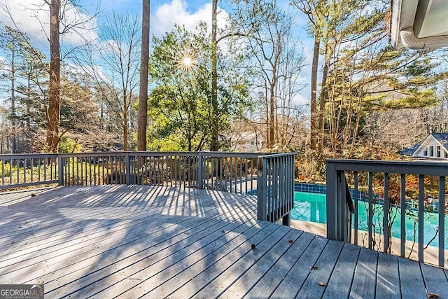 view of wooden terrace