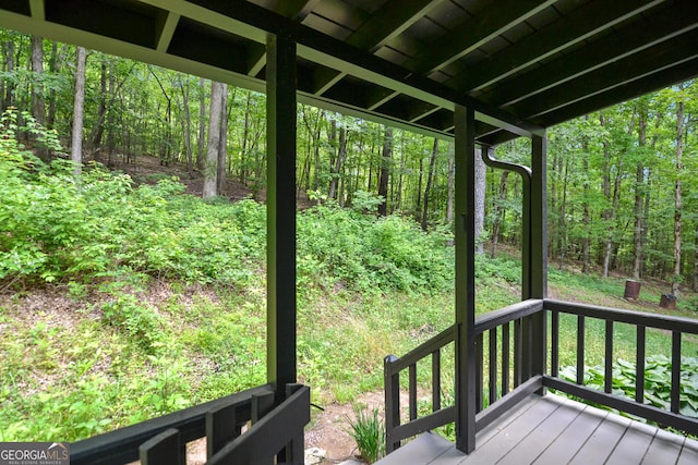 view of wooden terrace