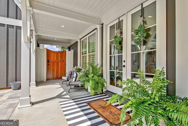 view of patio / terrace with covered porch