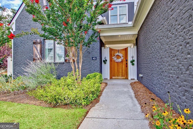 view of entrance to property