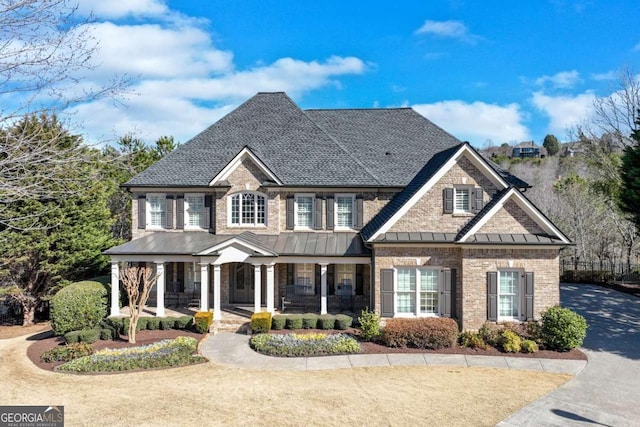 view of front of house with a porch