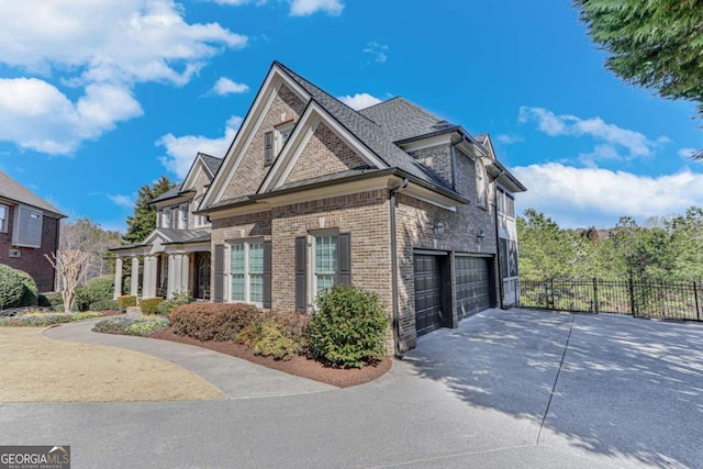 view of home's exterior with a garage