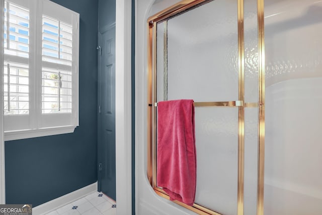 64 Lake No No Rd, Midway, GA 31320 - full bathroom featuring a shower stall and tile patterned flooring