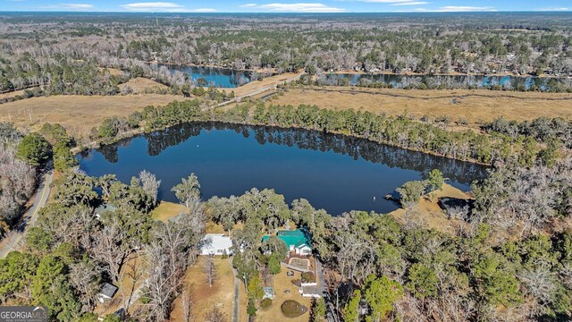 64 Lake No No Rd, Midway, GA 31320 - bird's eye view featuring a water view