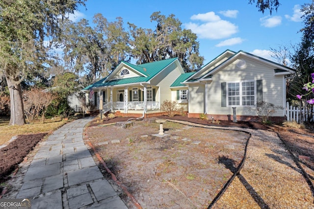 64 Lake No No Rd, Midway, GA 31320 - view of front of property featuring a porch