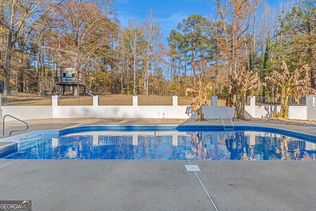 view of pool with a patio area