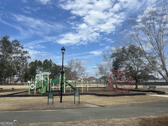 view of play area