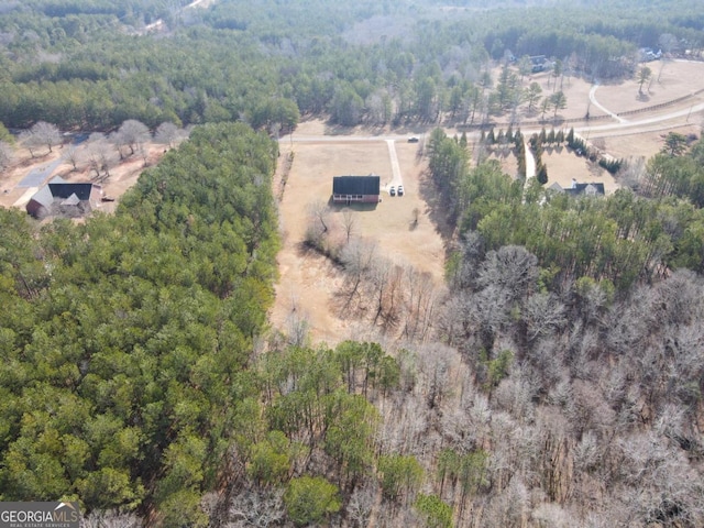 bird's eye view featuring a rural view