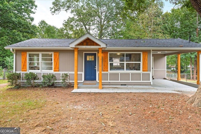 view of front of house featuring a porch