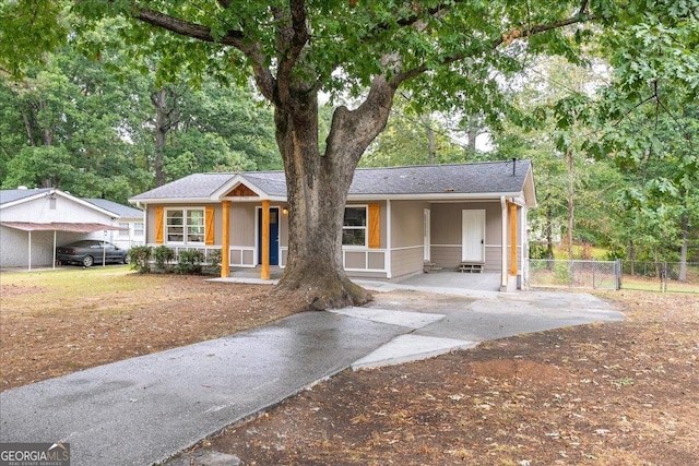 view of ranch-style house