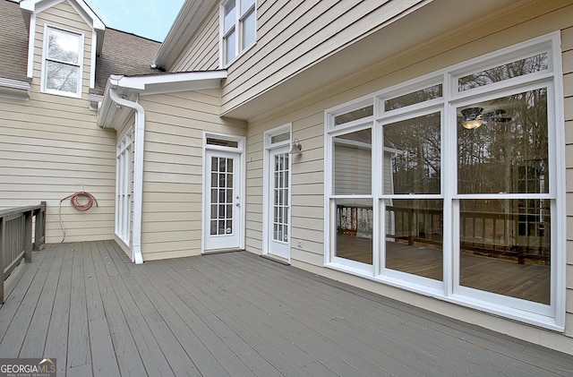 view of wooden terrace