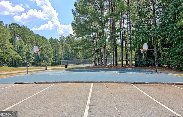 view of sport court