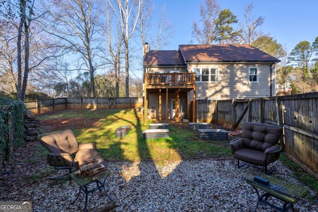 view of rear view of property