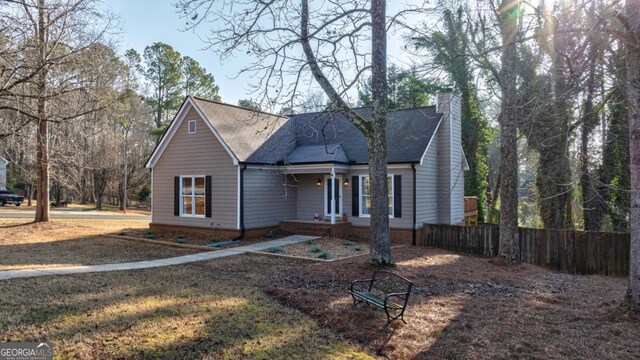 view of front of property