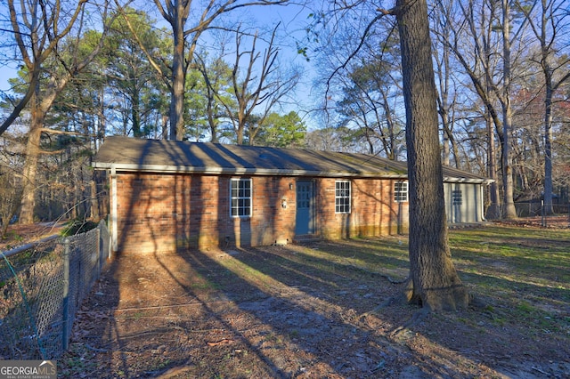 view of front of home