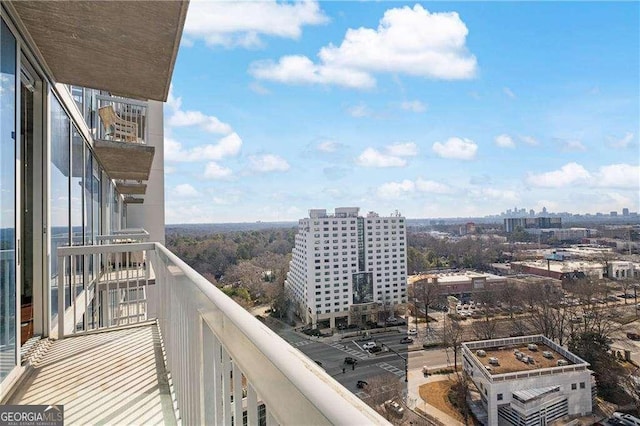 view of balcony