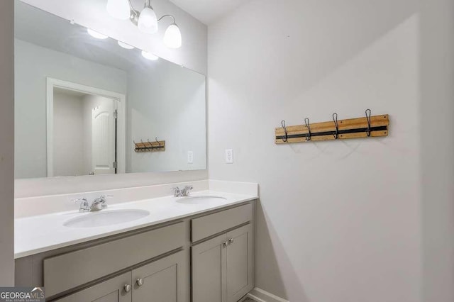 bathroom featuring vanity