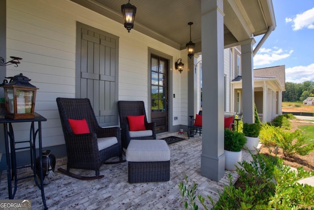 view of patio / terrace featuring a porch