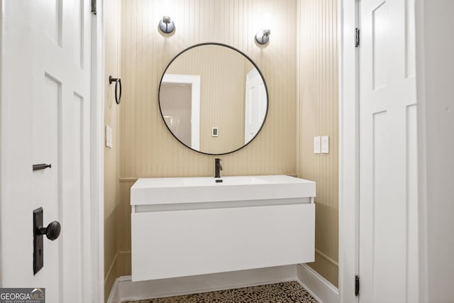 bathroom with vanity