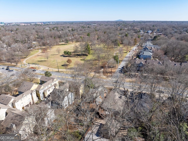 bird's eye view featuring a residential view