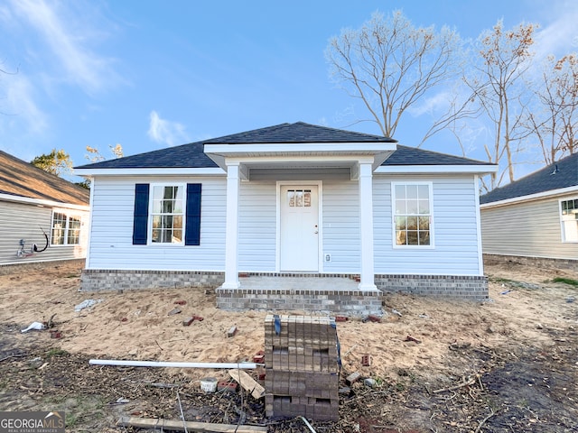 view of front of property