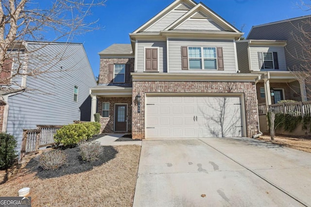 view of front of house featuring a garage