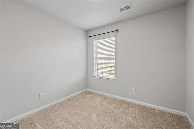 view of carpeted empty room