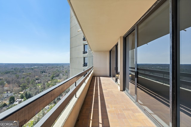 view of balcony