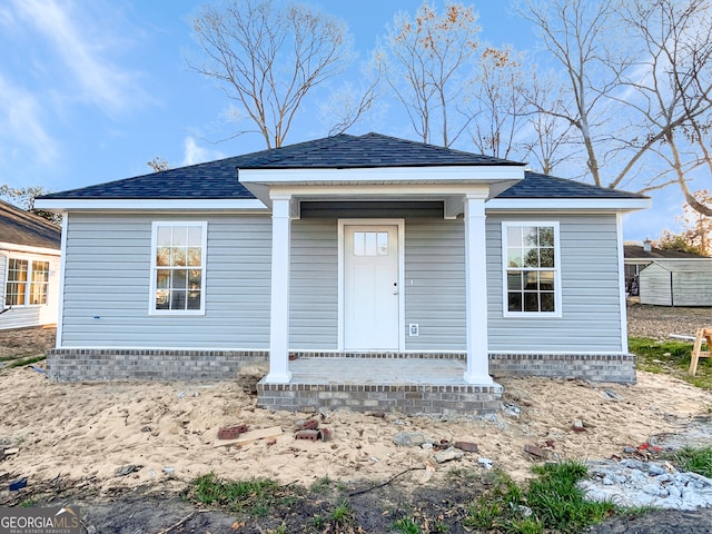 view of front of home