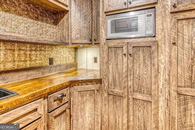 kitchen with wooden counters