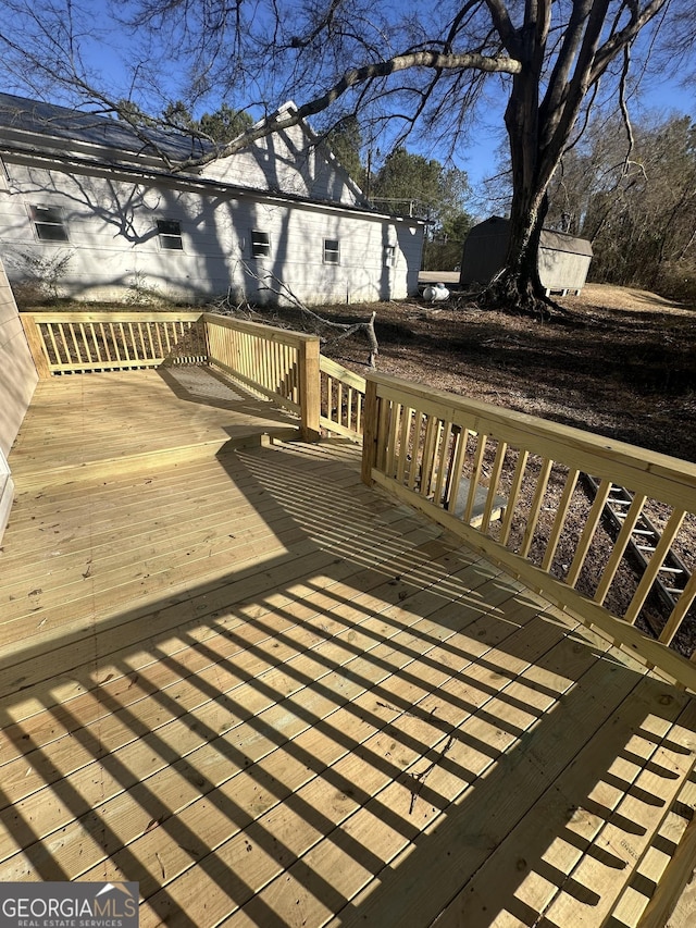 305 Church St, Hogansville, GA 30230 - view of wooden deck