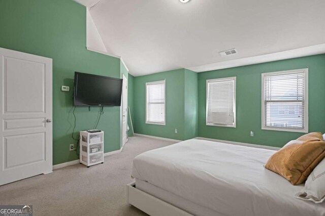 2657 Avanti Way, Decatur, GA 30035 - bedroom featuring light colored carpet and vaulted ceiling