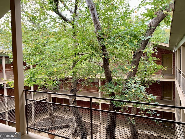 view of balcony