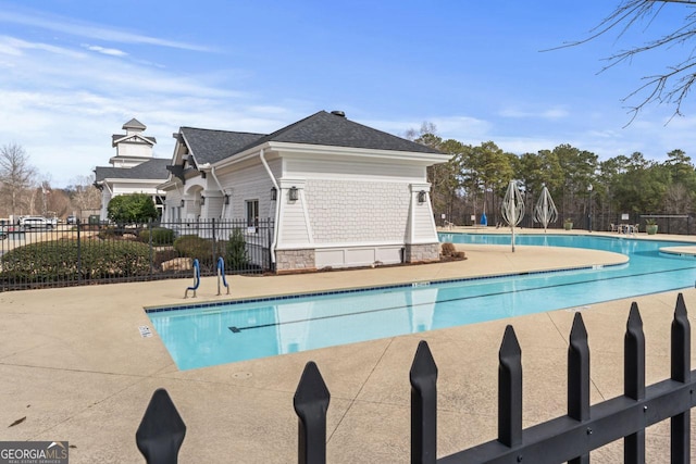 view of pool with a patio