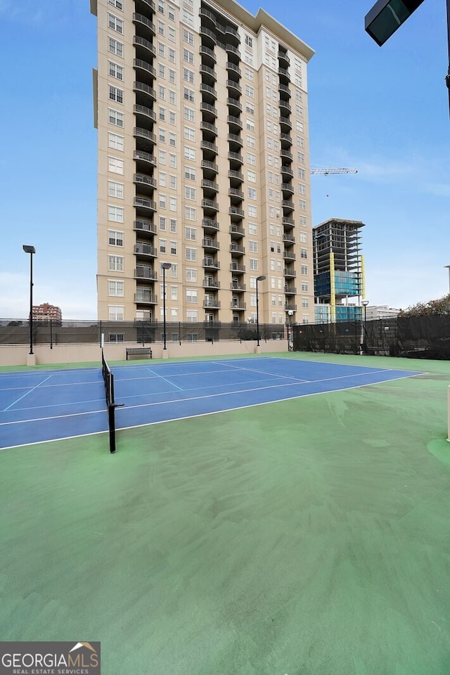 view of sport court