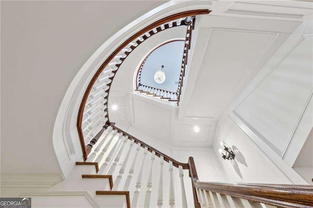 view of stairs