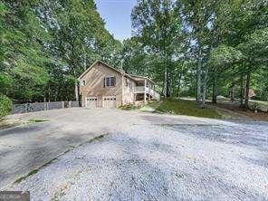 view of home's exterior featuring a garage