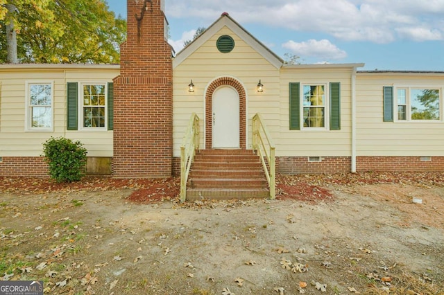 view of front of home