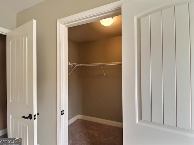 view of closet