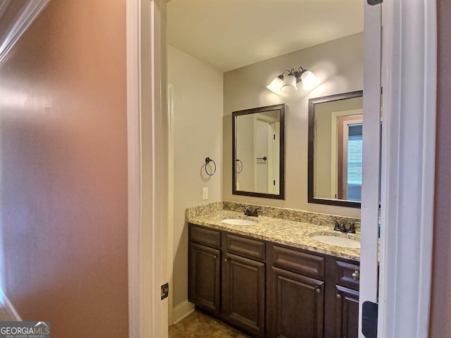 bathroom with vanity