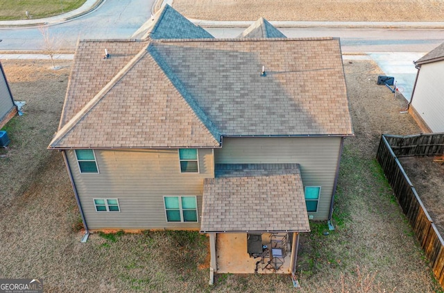 view of rear view of property