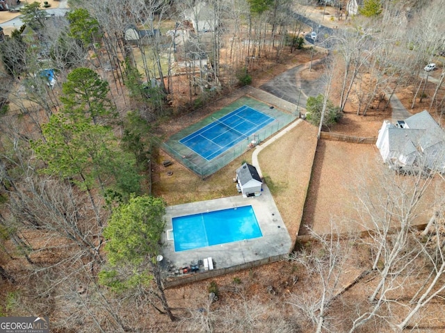 birds eye view of property