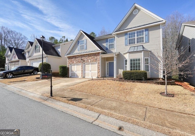 front facade featuring a garage