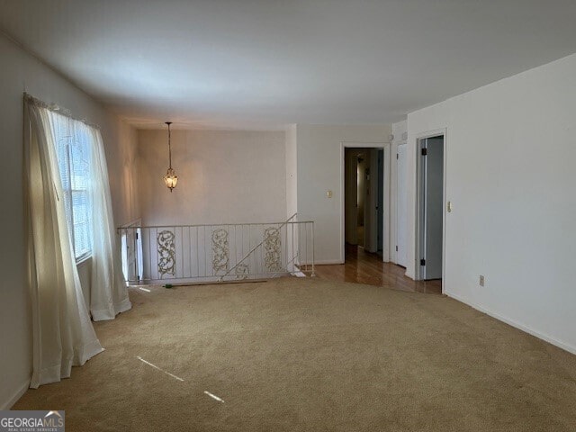 view of carpeted empty room