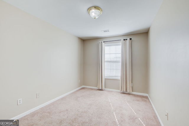 view of carpeted empty room