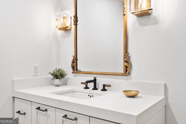 bathroom with vanity