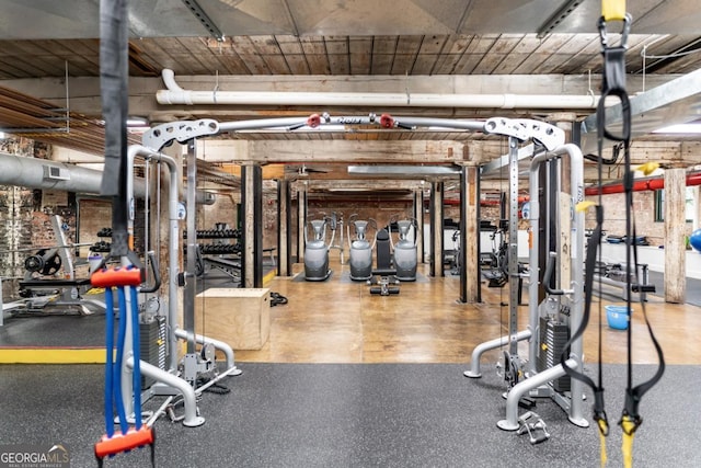 view of exercise room