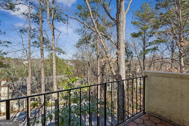 view of balcony