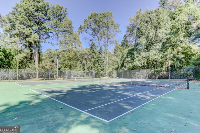 view of sport court